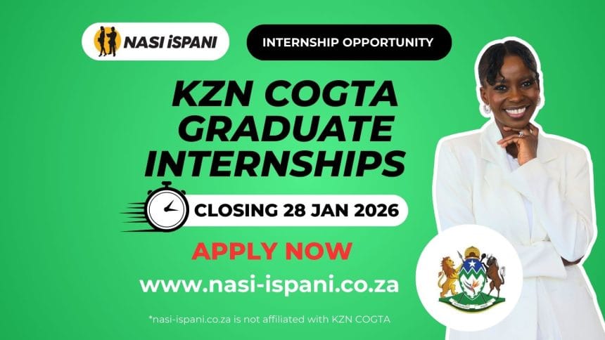 KZN COGTA: 50 Graduate Internships & 10 WIL Programme Posts
