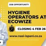 Now Hiring: 19 Hygiene Operators in KZN for New Site Launch