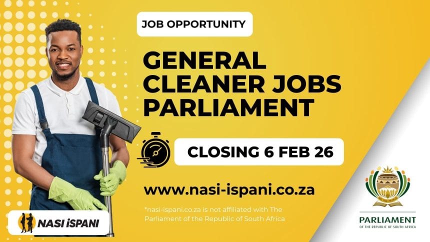 Parliament Hiring: 7 General Cleaner Jobs Available Now