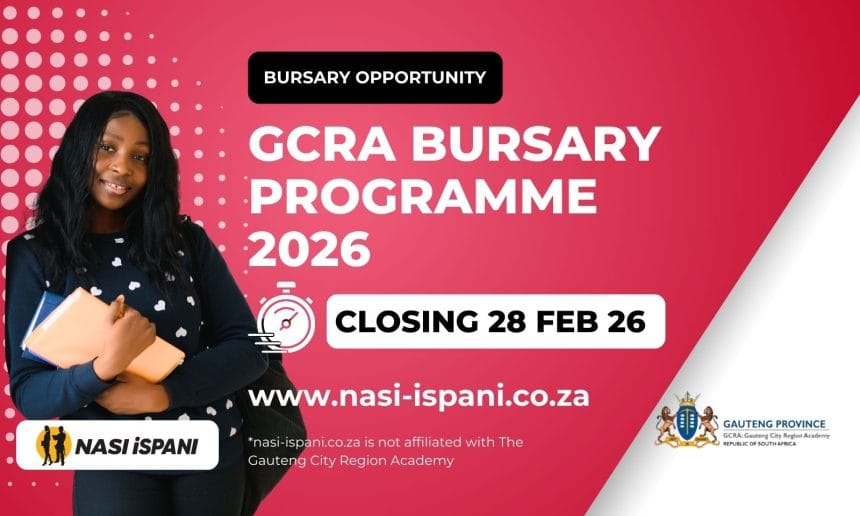 Gauteng City Region Academy (GCRA): Bursaries 2026