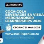 Coca-Cola Beverages SA Visual Merchandiser Learnerships 2026