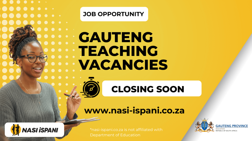 Gauteng Department of Education Teaching Vacancies Now Open 2026