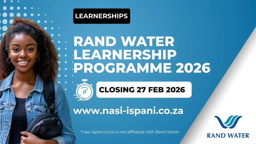 Rand Water Learnership Programme 2026