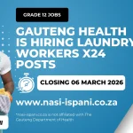 Gauteng Health is hiring Laundry Workers x24 Posts
