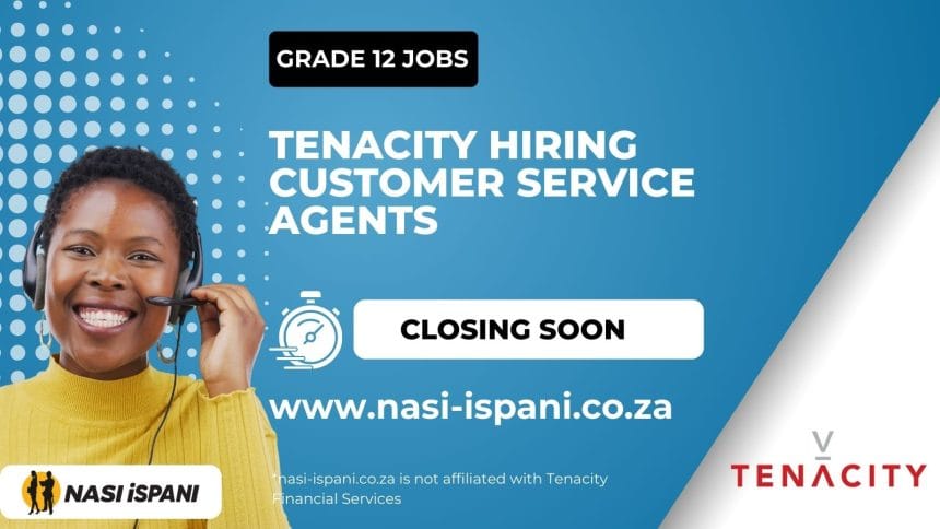 Tenacity Hiring 8 Customer Service Agents Now