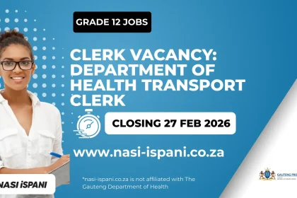 Department of Health Transport Clerk