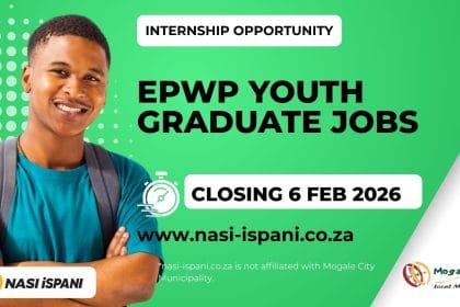 EPWP Youth Graduate Jobs: 55 Posts at Mogale City Municipality