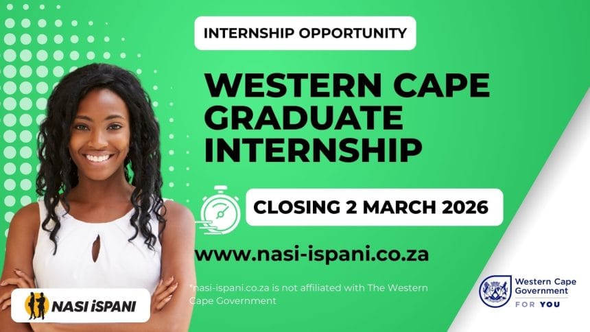 Western Cape Government Graduate Internship 2026/2027