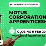 Motus Corporation Apprenticeship