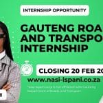 Gauteng Roads And Transport Internship