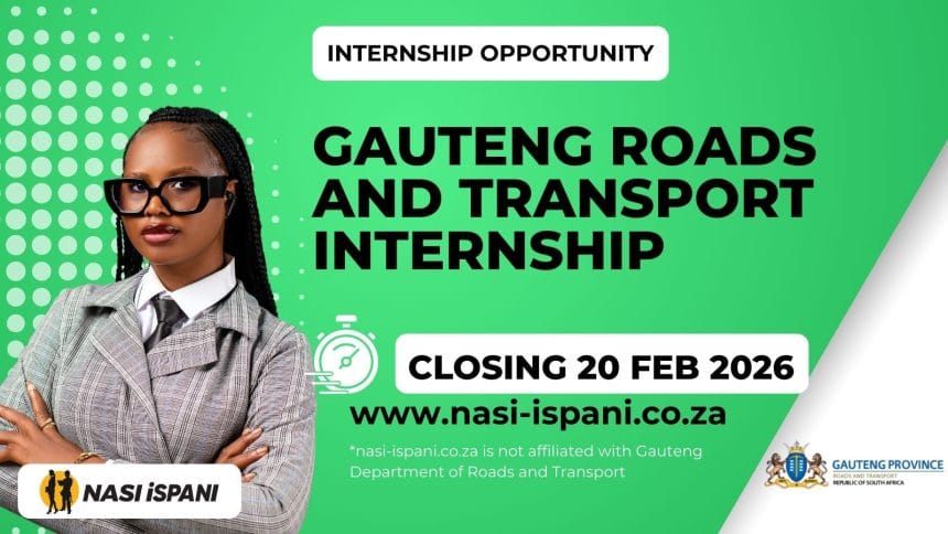 Gauteng Roads And Transport Internship
