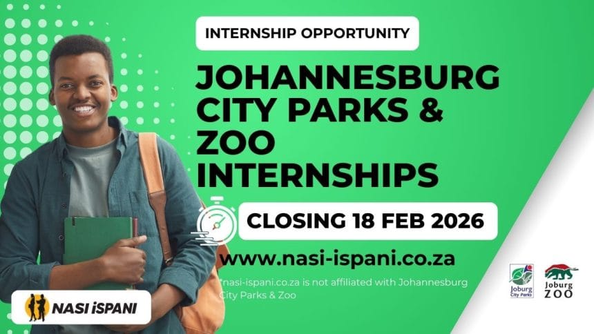 Johannesburg City Parks & Zoo Internships 2026