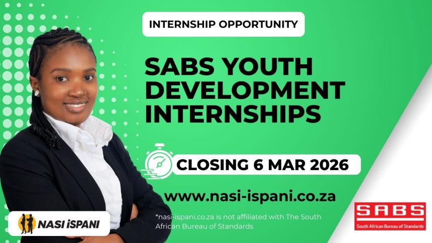 SABS Youth Development Internships 2026
