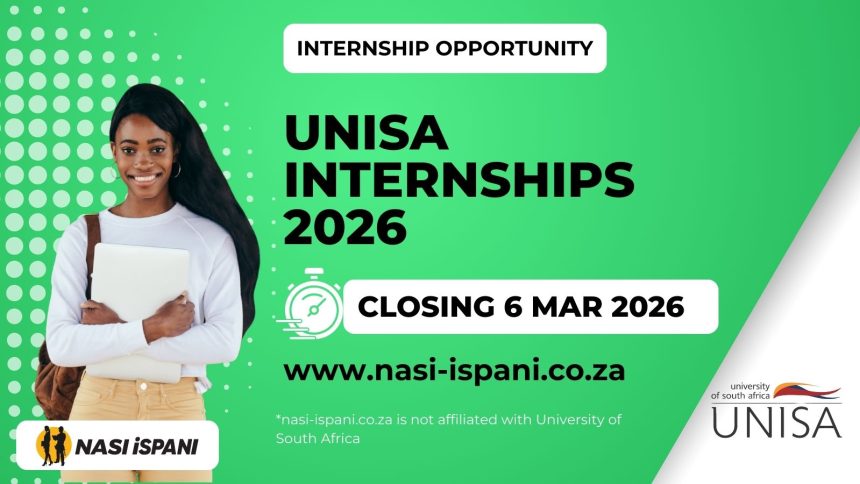 UNISA Internships 2026