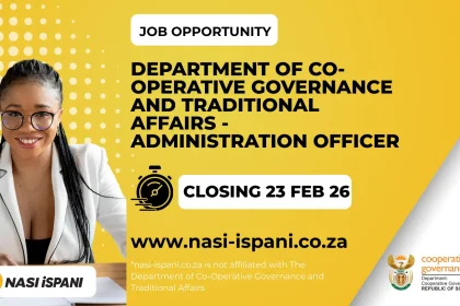 X1 Administration Officer Vacancy- Department of Co-Operative Governance and Traditional Affairs