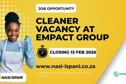 Cleaner Vacancy at Empact Group
