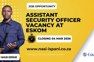 Assistant Security Officer Vacancy at Eskom