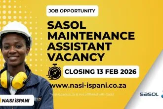 Sasol Maintenance Assistant Vacancy