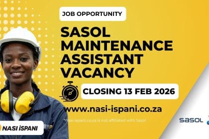 Sasol Maintenance Assistant Vacancy