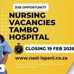 12 Nursing Job Openings at Tambo Memorial Hospital – Apply Now!