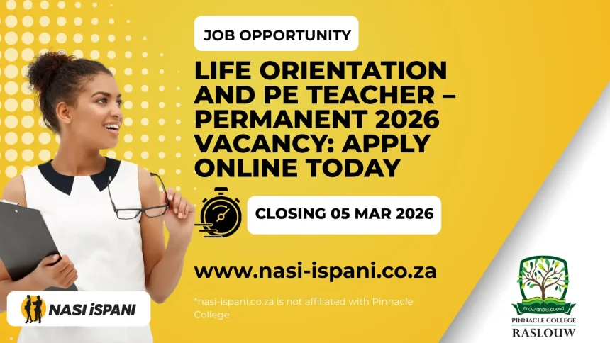 Life Orientation and PE Teacher