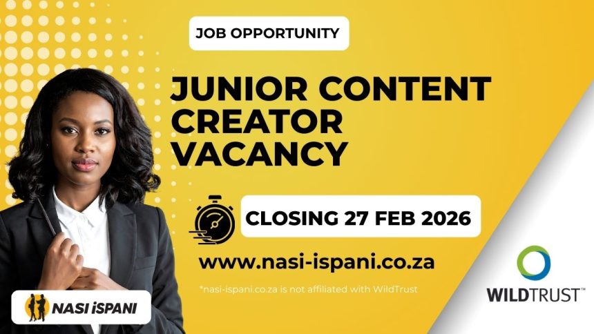 Junior Content Creator Job at WildTrust SA