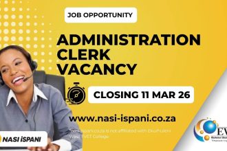 Administration Clerk Vacancy at Ekurhuleni West TVET College