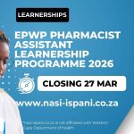 EPWP Pharmacist Assistant Learnership Programme 2026