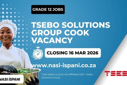 Cook Job Opportunity at Tsebo Solutions Group