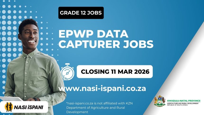 EPWP Data Capturer Jobs: 80 Posts Available!