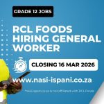 RCL Foods Hiring General Worker