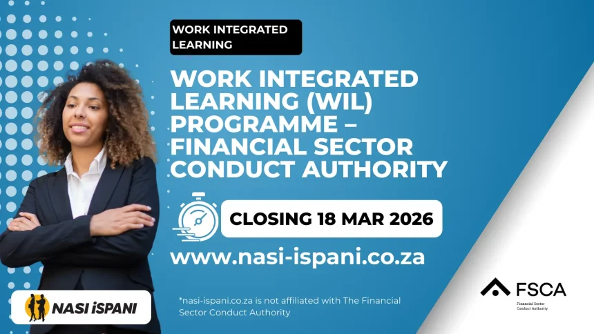 Work Integrated Learning (WIL) Programme – Financial Sector Conduct Authority
