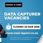 Data Capturer Vacancies at Free State Dept. of Social Development