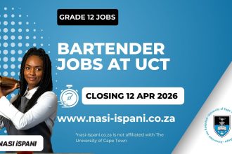 University of Cape Town Bartender Jobs