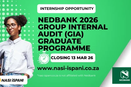 NedBank 2026 Group Internal Audit (GIA) Graduate Programme