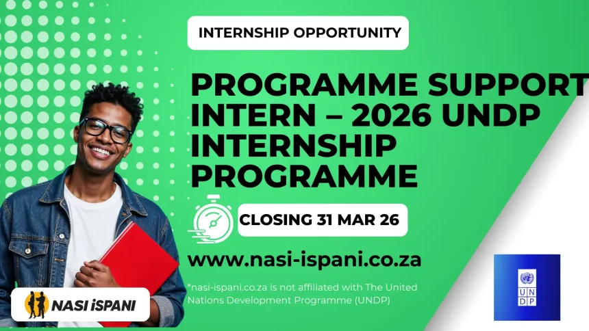 Programme Support Intern – 2026 UNDP Internship Programme