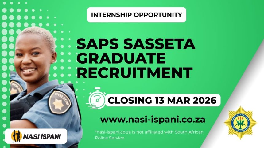 SAPS SASSETA Graduate Recruitment 2026