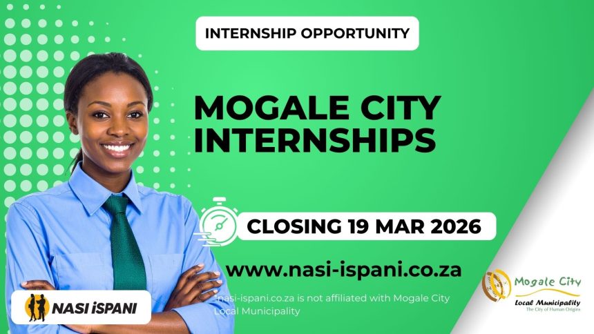 Mogale City Local Municipality Internship Programme