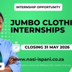 Jumbo Clothing Internships (TVET/FET Graduates)