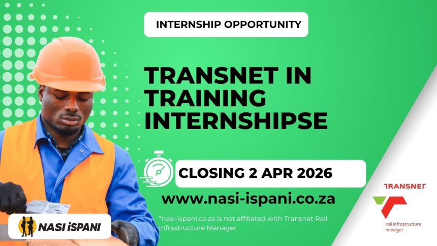 Transnet Young Professional In Training Internships 2026
