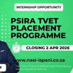 PSIRA TVET Placement Programme 2026