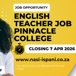 Apply for English Teacher Job Intersen Phase at Pinnacle College
