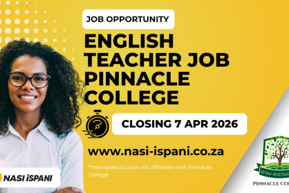 Apply for English Teacher Job Intersen Phase at Pinnacle College