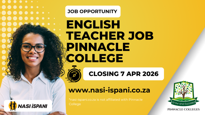 Apply for English Teacher Job Intersen Phase at Pinnacle College