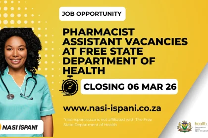 Pharmacist Assistant Vacancies at Free State Department of Health