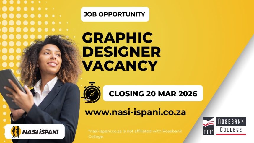 Graphic Designer Vacancy at Rosebank College