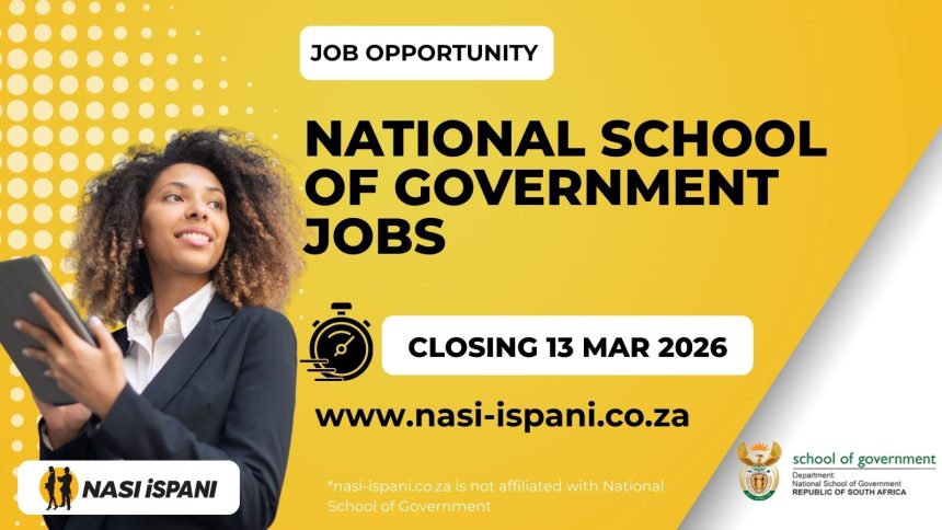National School of Government Job Vacancies