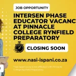 Intersen Phase Educator Vacancy at Pinnacle College Rynfield Preparatory