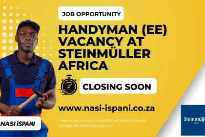 Handyman (EE) Vacancy at Steinmüller Africa