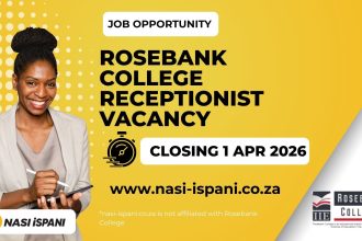 Rosebank College Hiring Receptionist